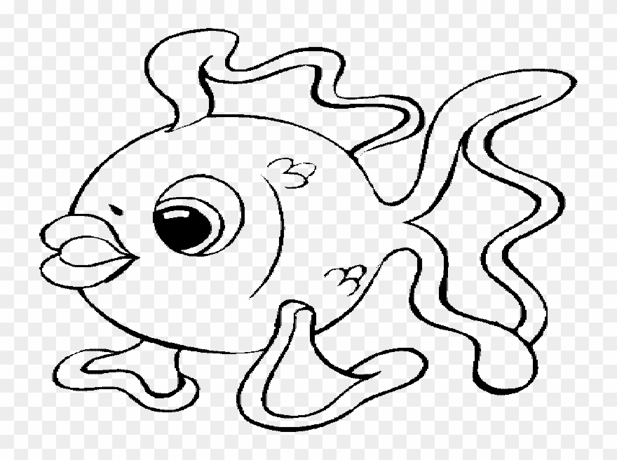 Free Tropical Fish Coloring Pages Clipart