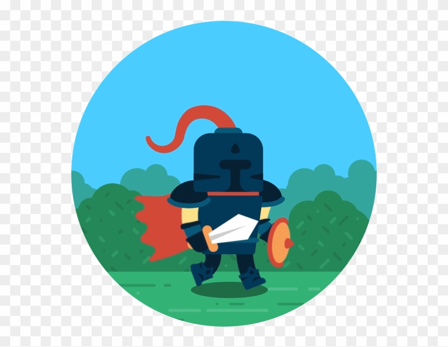 The Knight Running Fun Thierry Fousse Loop Cape Shield Clipart