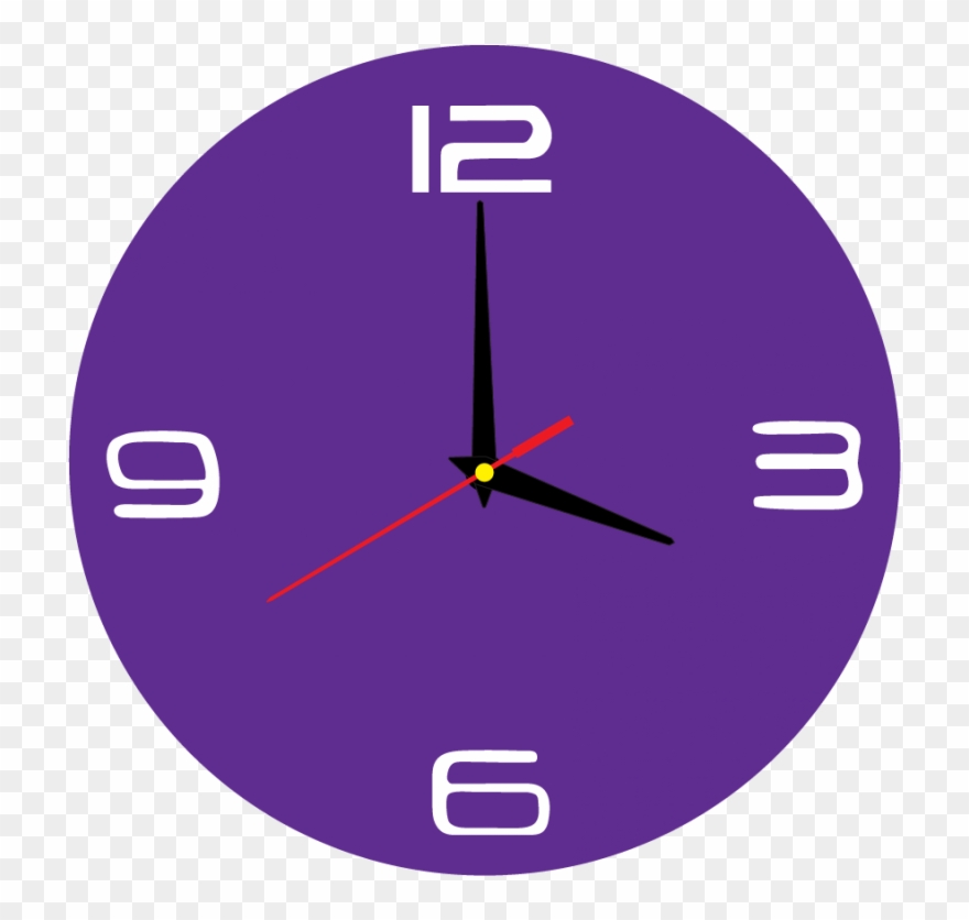 Design Clock Wall Into Living Room, Kitchen, Children's Clipart