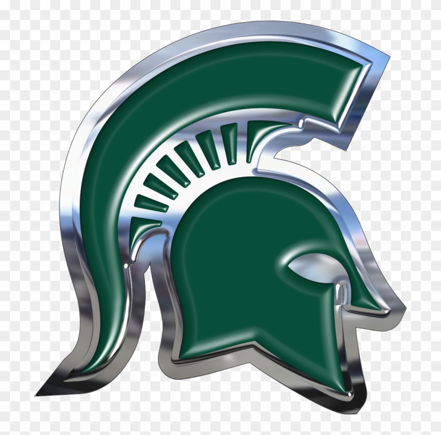 Chrome Domz Michigan State Spartan Helmet Logo Gif Clipart