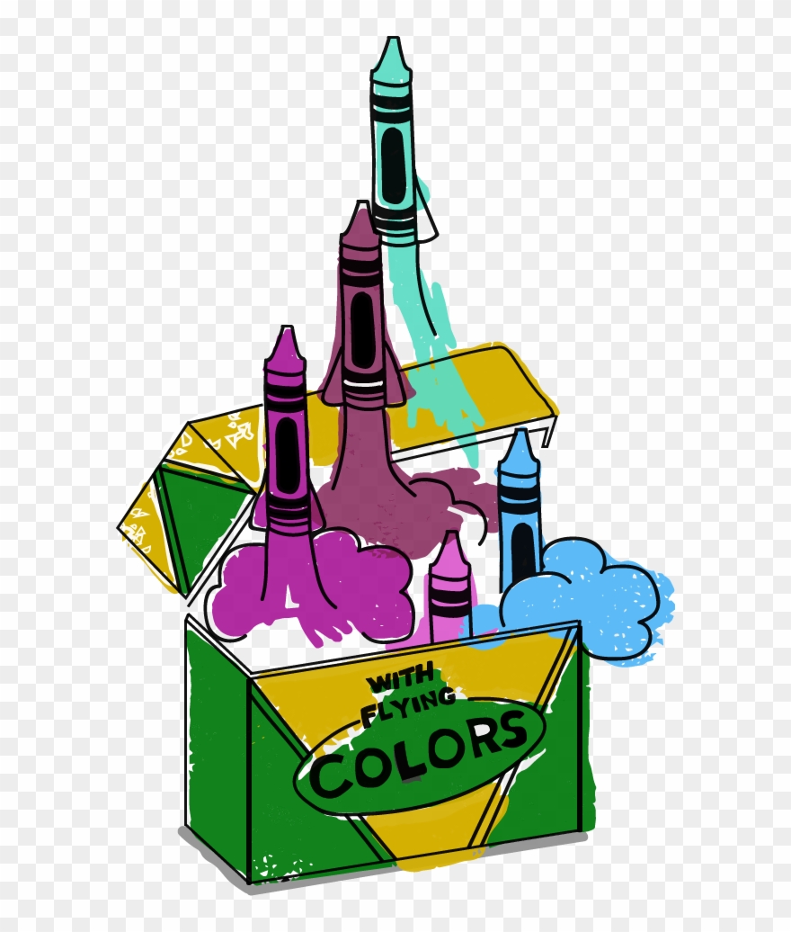 With Flying Colors Clipart