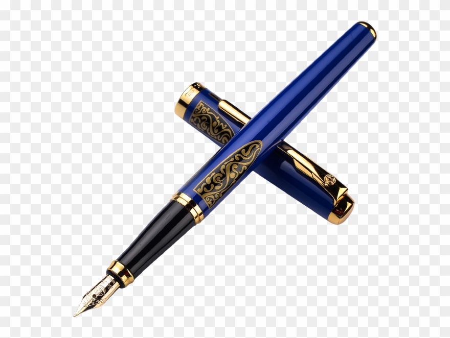 Exquisite Iraurita Fountain Pen Full Metal Golden Clip - Png Download