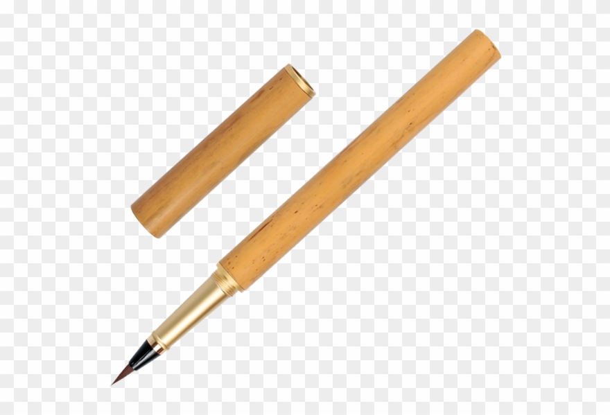 Natural Bamboo Penholder Fountain Pen Style Soft Pen Clipart