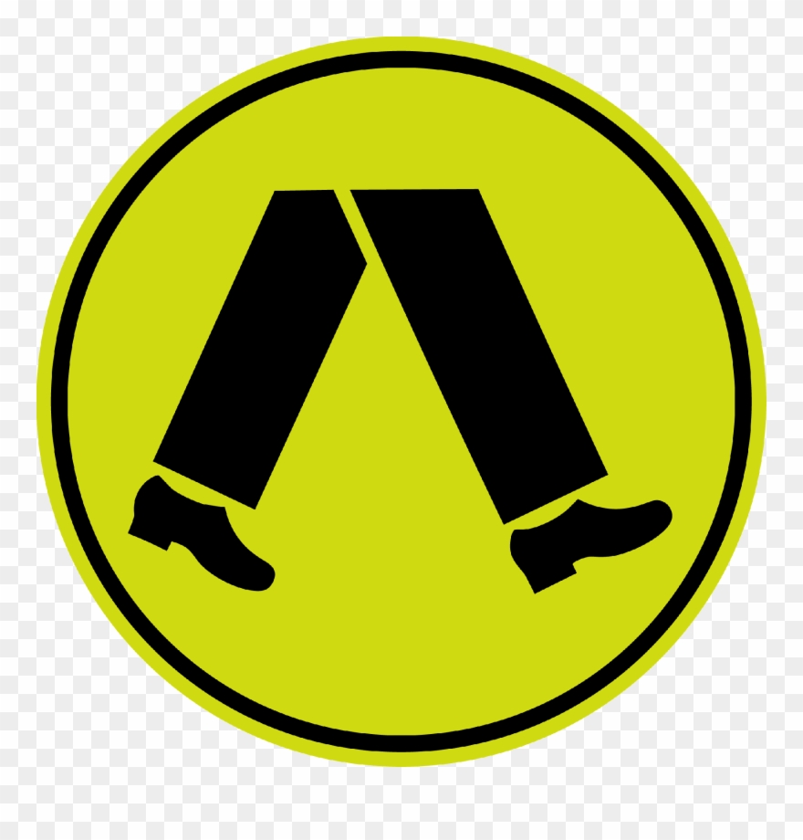 R3-1 Pedestrian Crossing Clipart