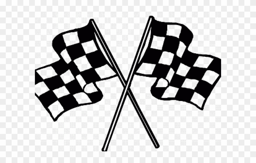 Finish Line Clipart Flag - Png Download