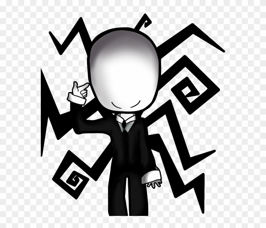 Slender Man Clipart Animated - Png Download