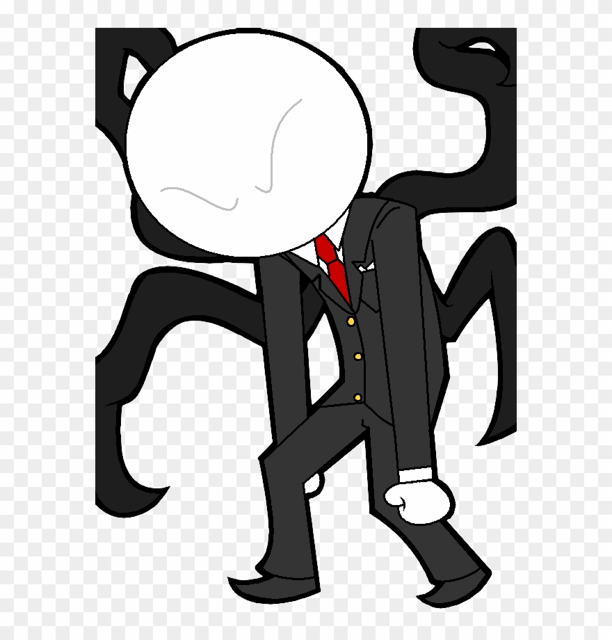 Slender Man Clipart Happy - Png Download