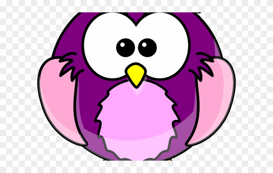 Owl Clipart Purple - Png Download