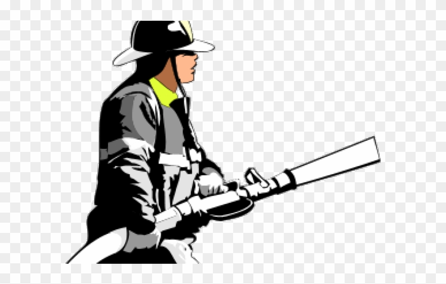 Firefighter Clipart Fire Service - Png Download