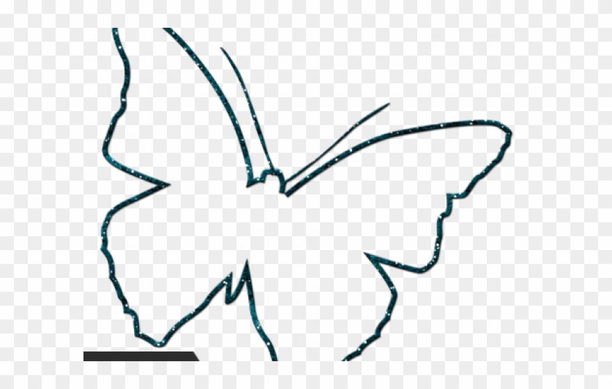 Butterfly Clipart Doodle - Png Download