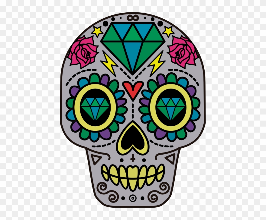 Sugar Skull Clipart Png Transparent Png