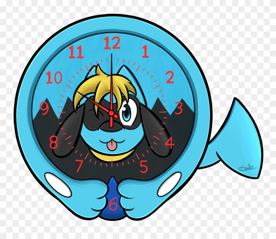Riolu Clock By Melac Clipart