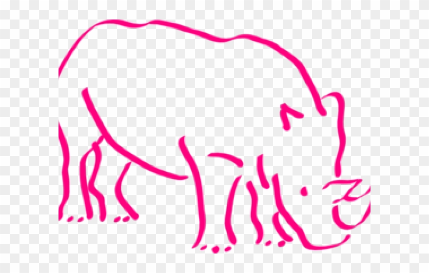 Footprint Clipart Rhino - Png Download