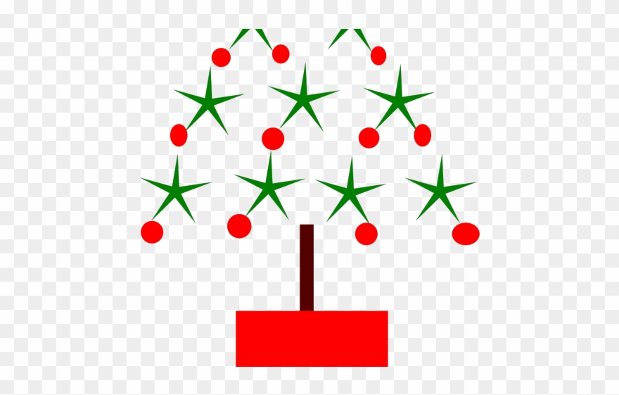 Trees Clipart Happy Christmas - Png Download