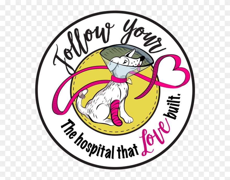 Follow Your Heart Animal Hospital Illustration Clipart