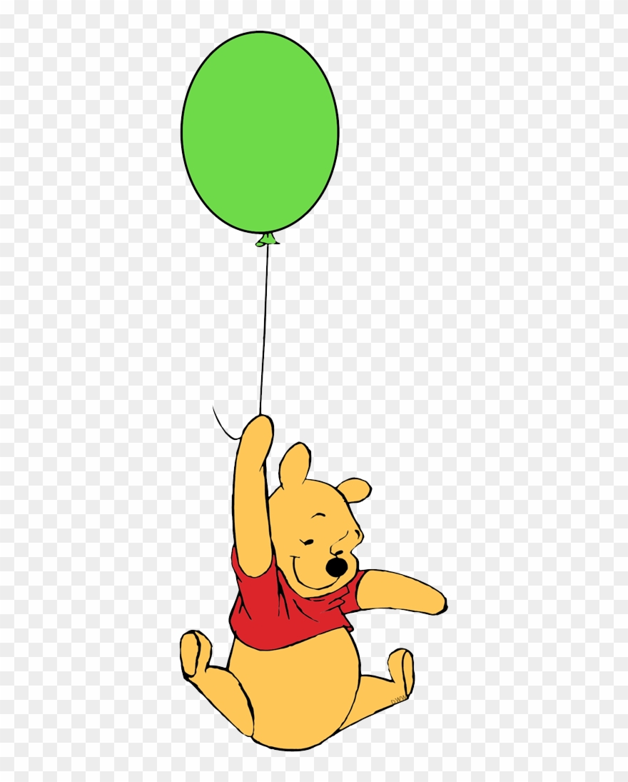 New Floating From A Green Balloon Clipart