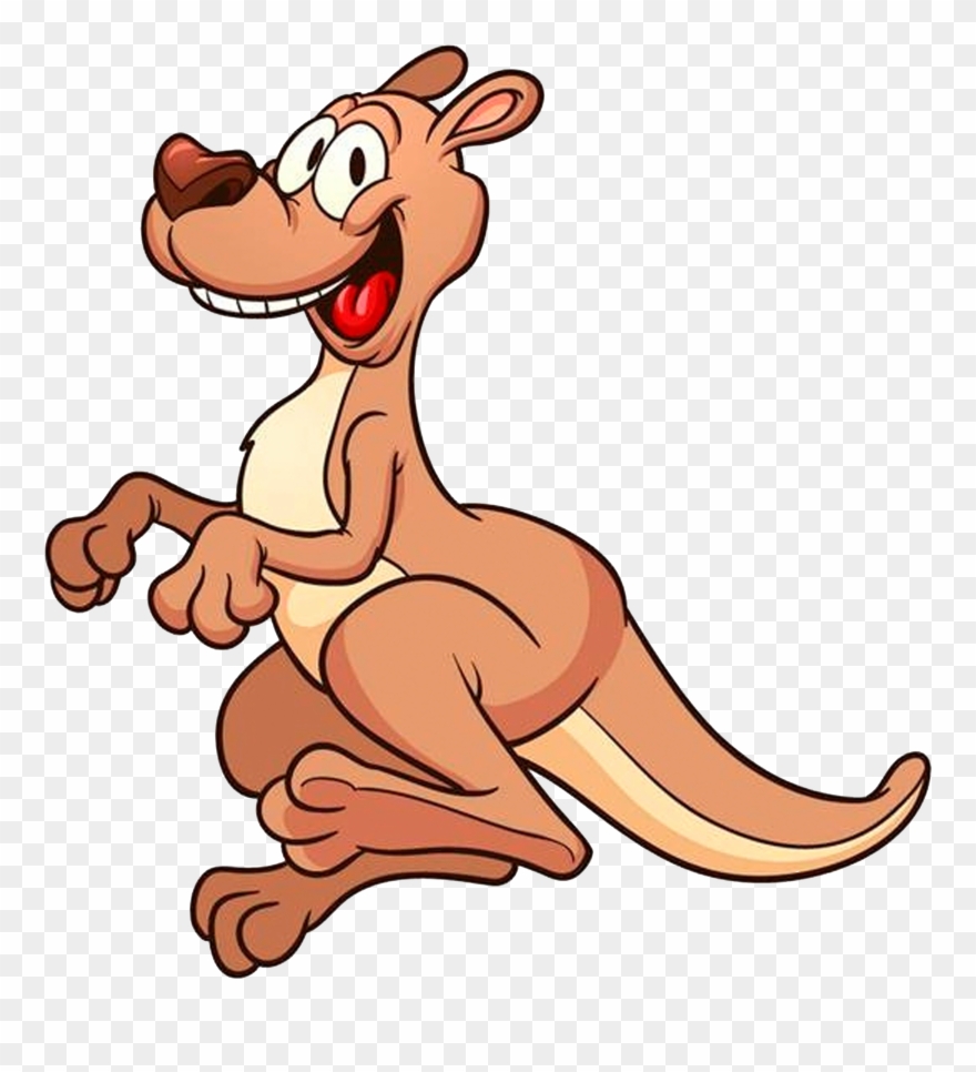 Clip Art Laughing Happy Kangaroos - Png Download