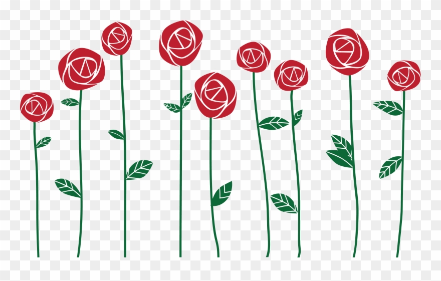 Free Clipart Of Red Roses - Png Download