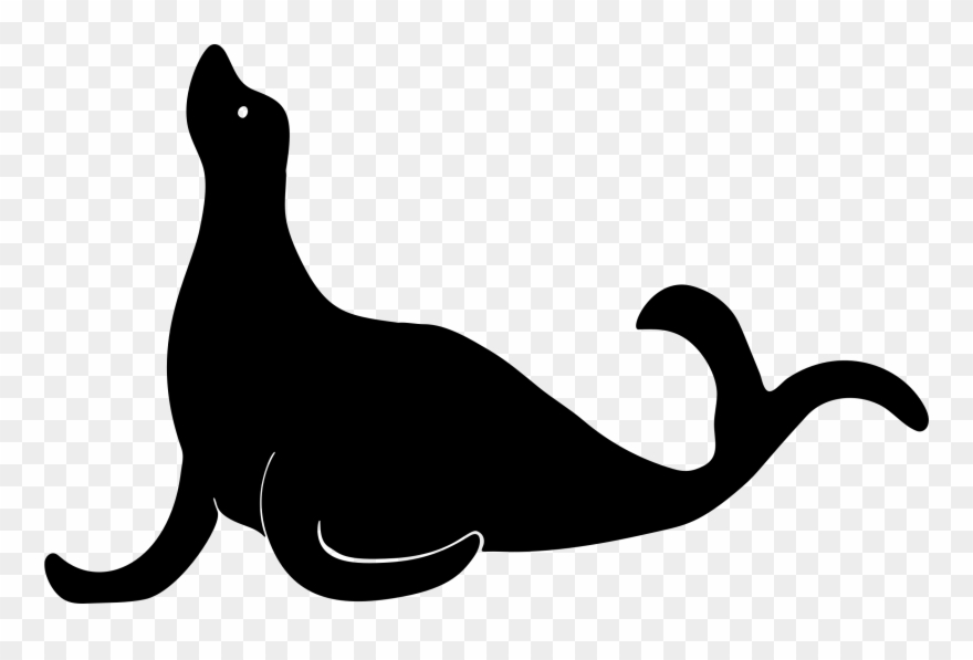 Top 86 Seal Clip Art - Silhouette Of A Seal - Png Download