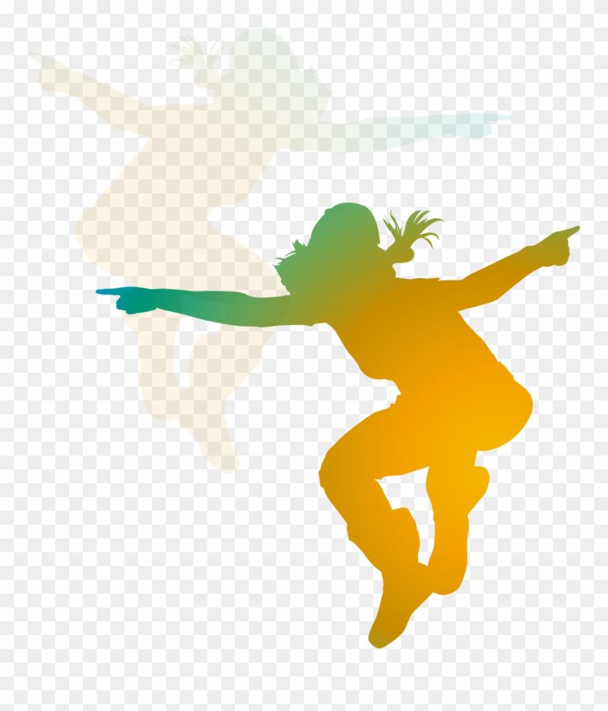 Dance Party Silhouette At Getdrawings Clipart