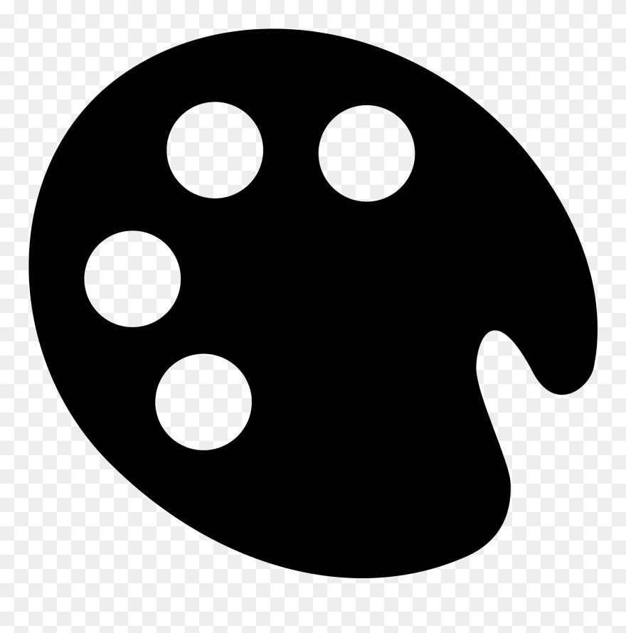 Booth Clipart Kids Carnival Games - Paint Palette Clipart Black And White - Png Download