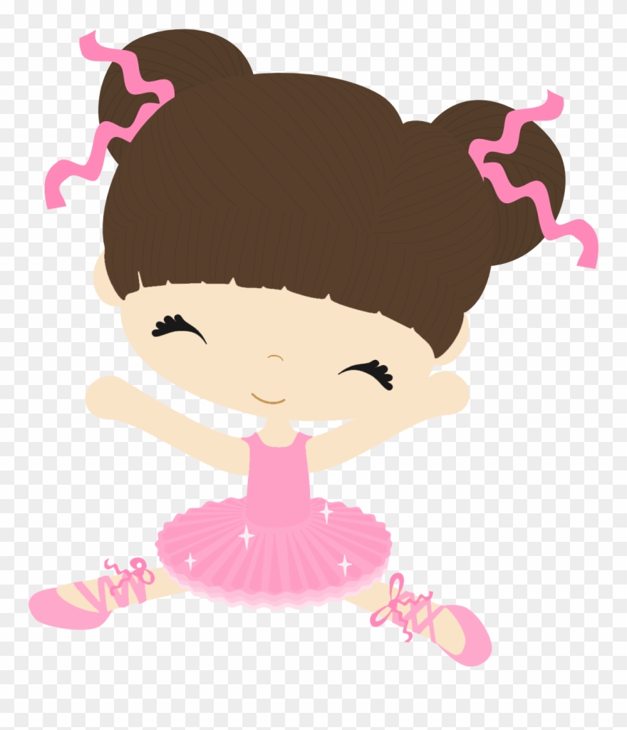 Ballerina Partyballerina Dancingembroidery - Bailarina De Ballet Bebe Animada Clipart