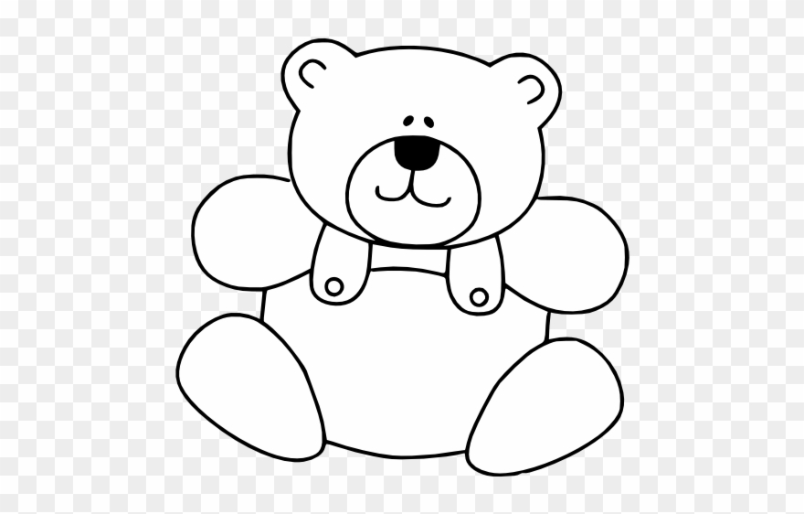 Teddy Bear Images, White Teddy Bear, Teddy Bears, Teddy - Teddy Bear Black And White Clipart - Png Download