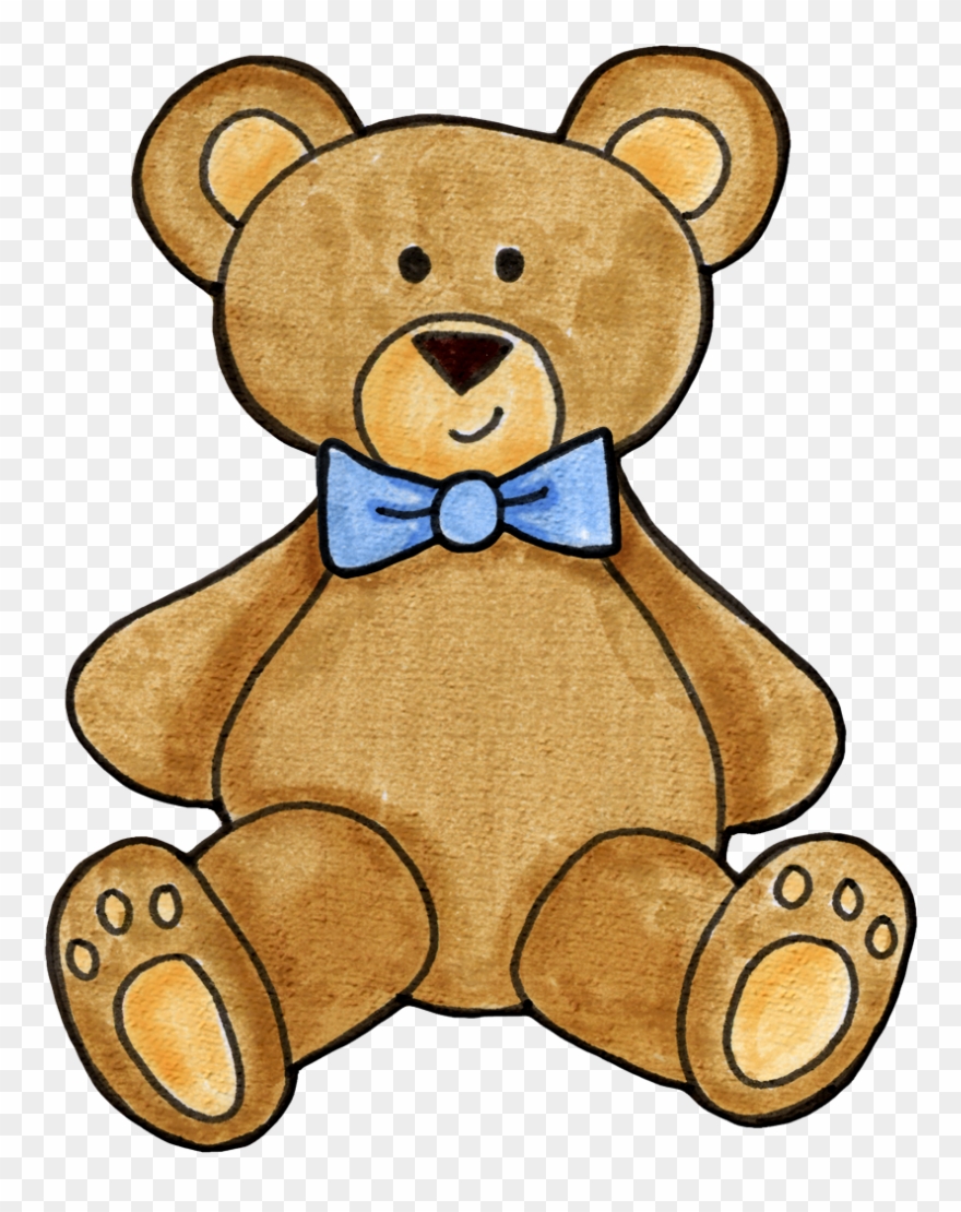 Teddy Bear Clipart Boy, Bear Illustration, Crewel Embroidery, - Tarjetas De Baby Shower De Ositos - Png Download