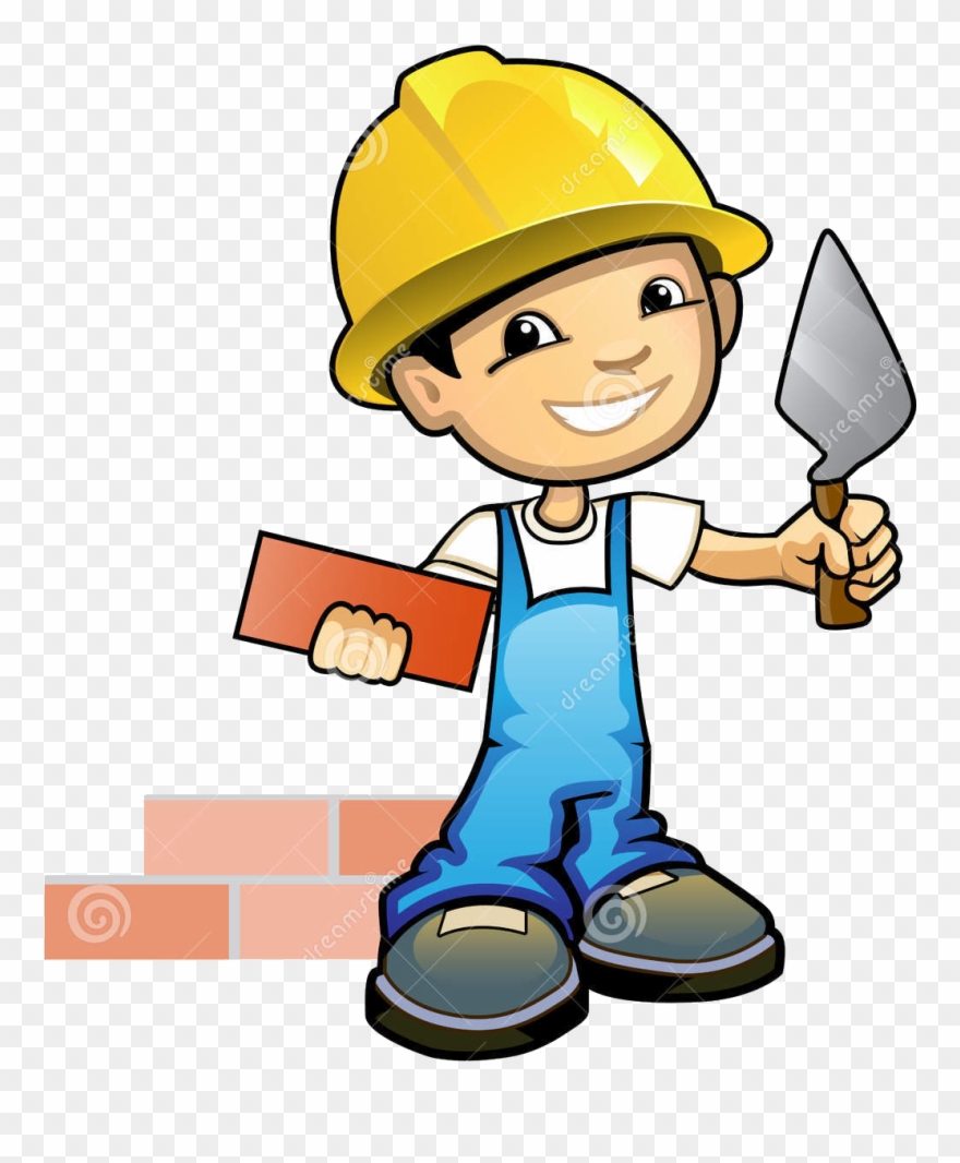 Bricklayer Stock Photography Masonry Clip Art - Albañil Caricatura - Png Download