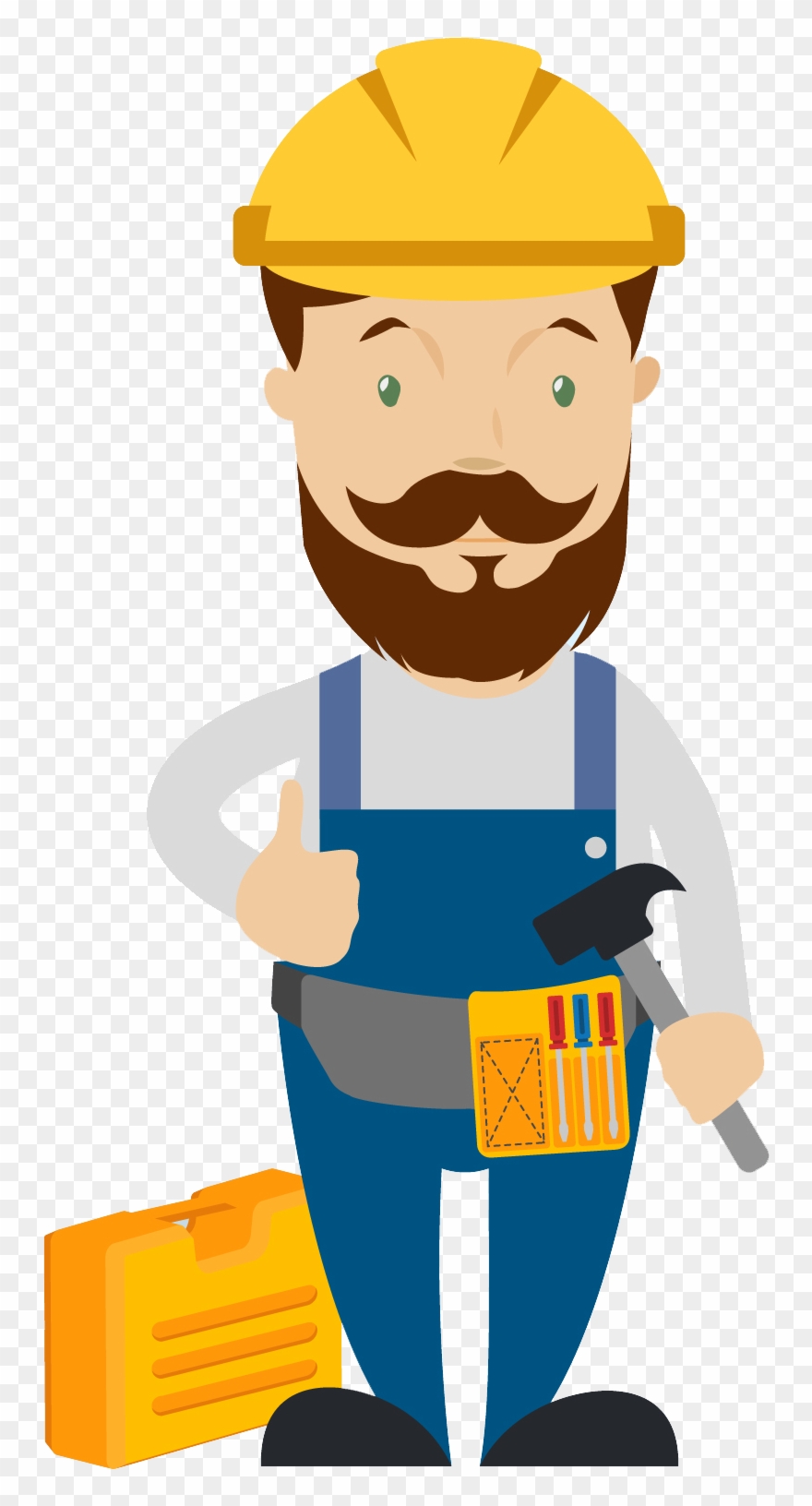 Graphic Free Stock Carpenter Clipart Skilled Worker - Skilled Worker Clip Art - Png Download
