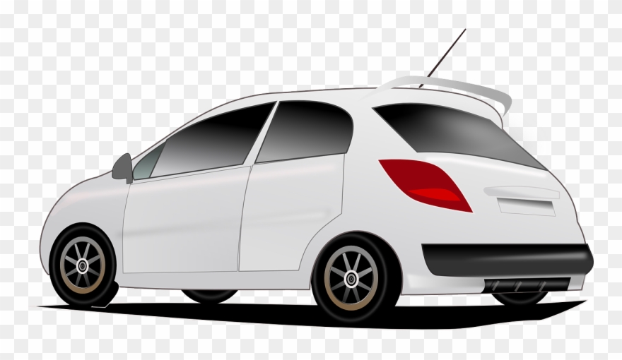 Passenger Car 150155 - White Car Clipart - Png Download