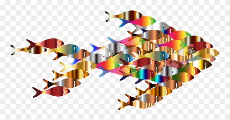Fractal Fish Computer Icons Windows Metafile Pdf - Fractal Colors Transparent Png Clipart