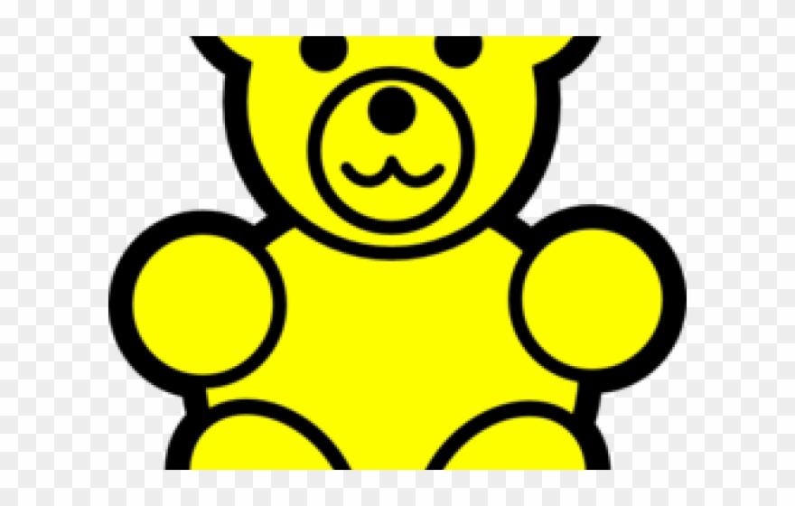 Gummy Bear Clipart Yellow - Clip Art Gummy Bear - Png Download