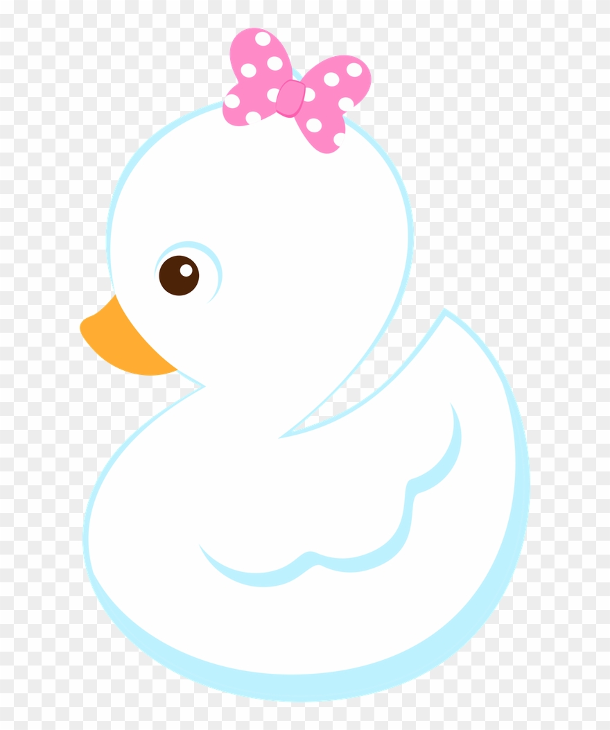 Girl Duck Clip Art - Baby Rubber Ducky Clipart - Png Download
