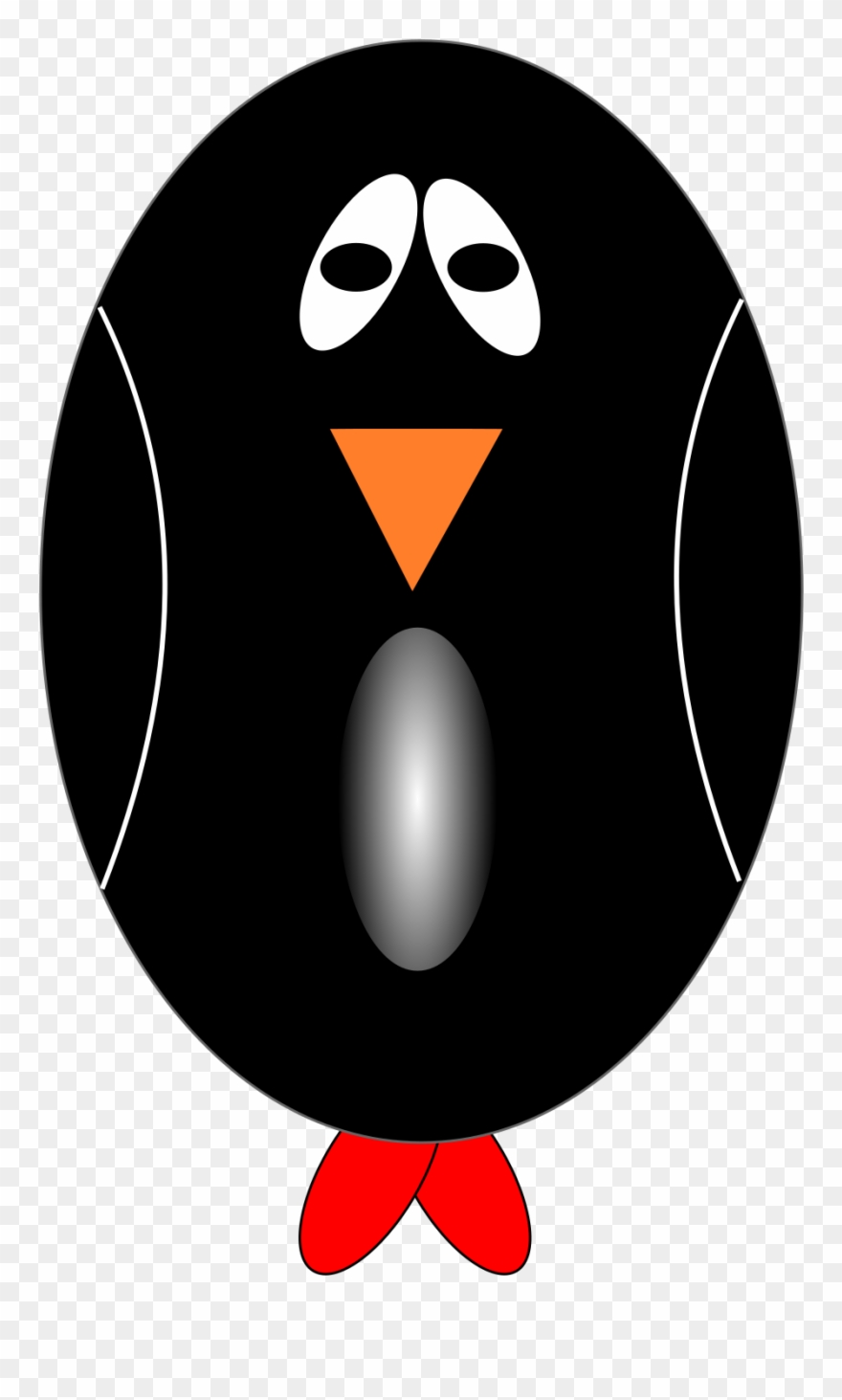 Clipart - Sad Penguin - Clip Art - Png Download