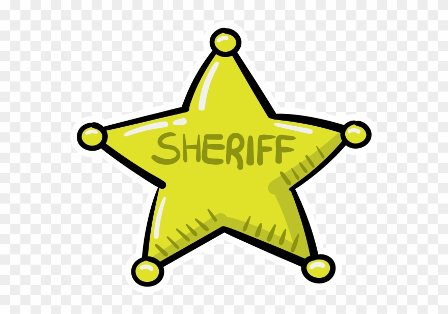 Dust Buddies Sheriff Star Clipart