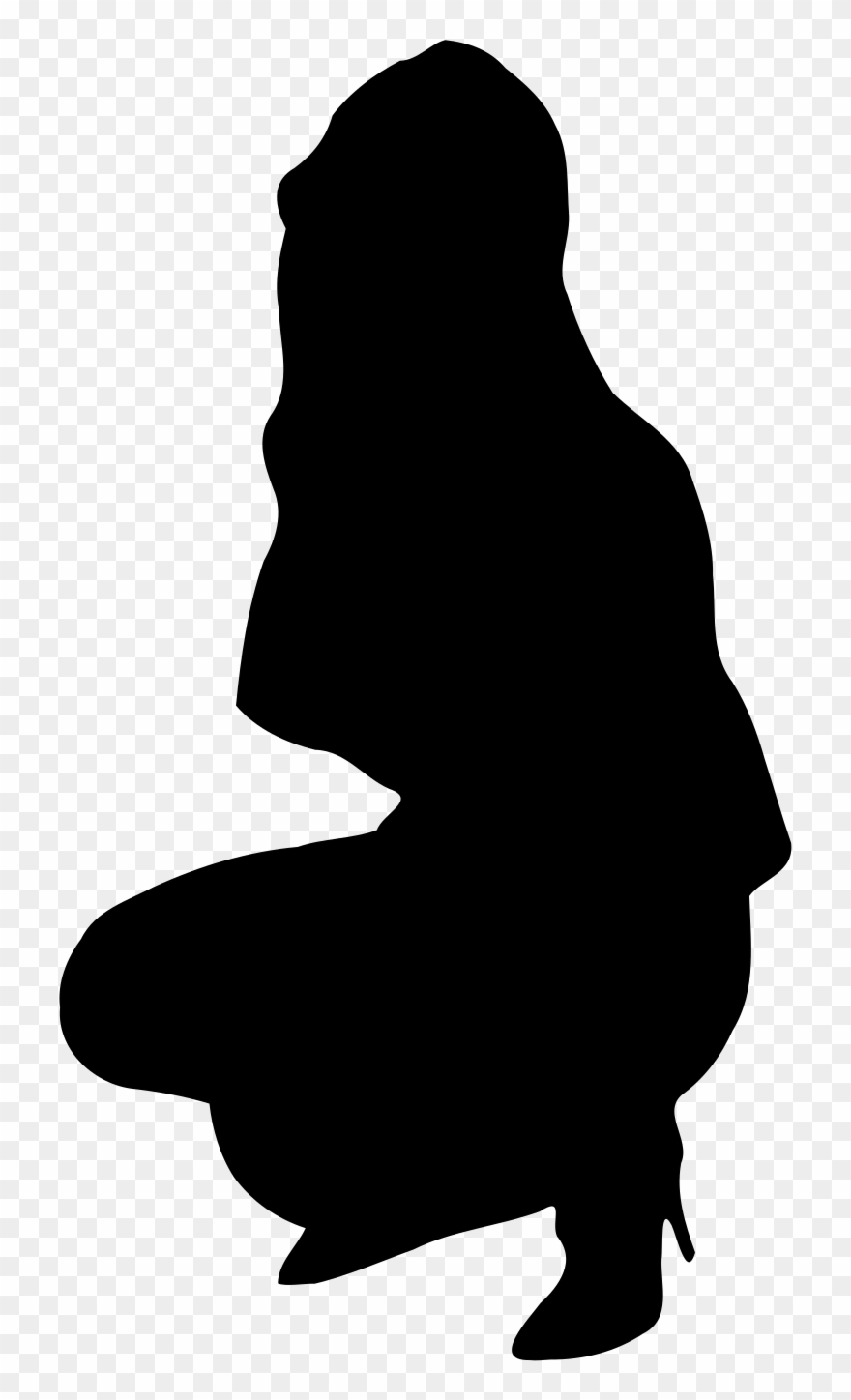 Woman Silhouette - Clip Art - Png Download