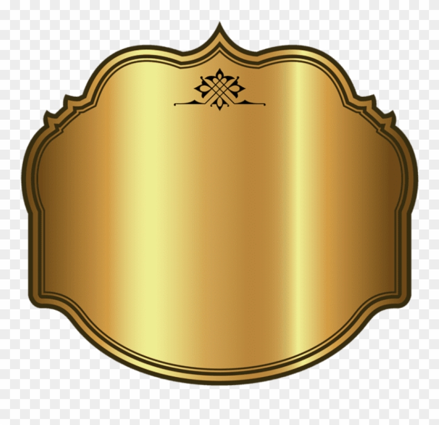 Label Clipart Food Pyramid - Gold Luxury Label Png Transparent Png