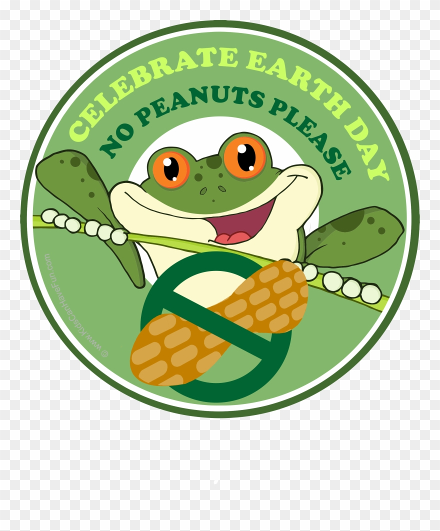 Earth Day No Peanuts Please Allergy Http - Frog Clipart