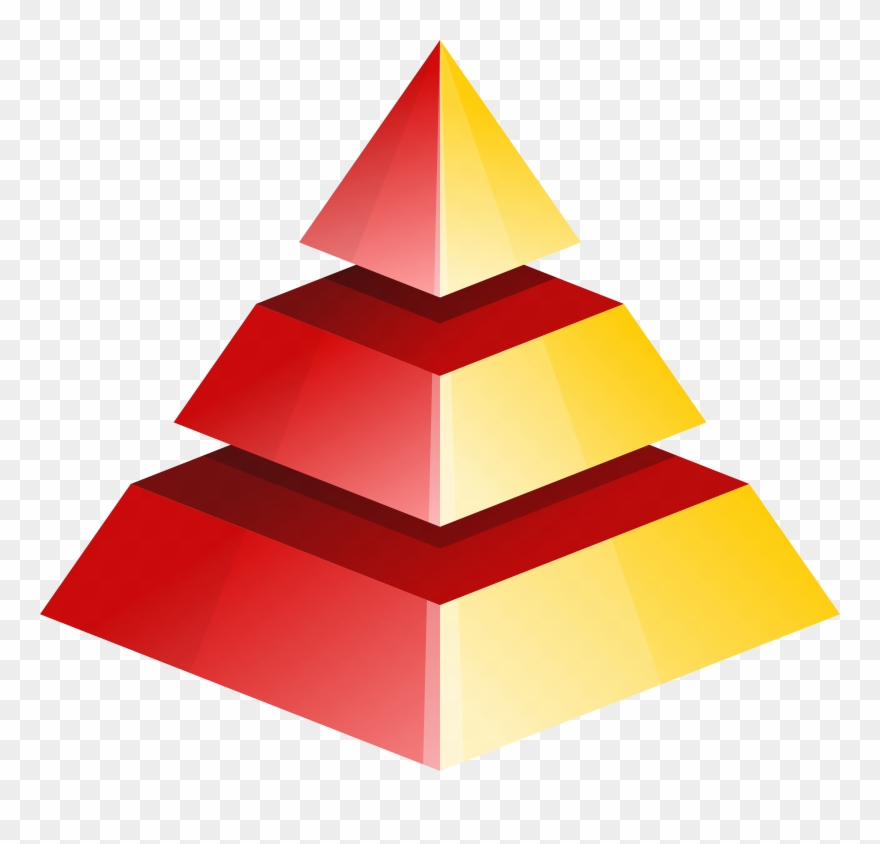 Clip Art Library Pyramid - Piramide 3d Vector Png Transparent Png