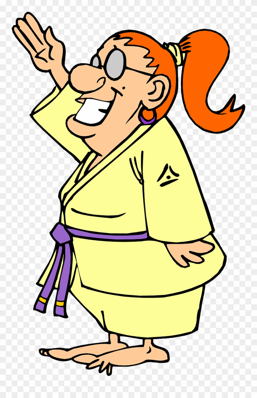 Karate Clip Art - Woman Chop Karate - Png Download