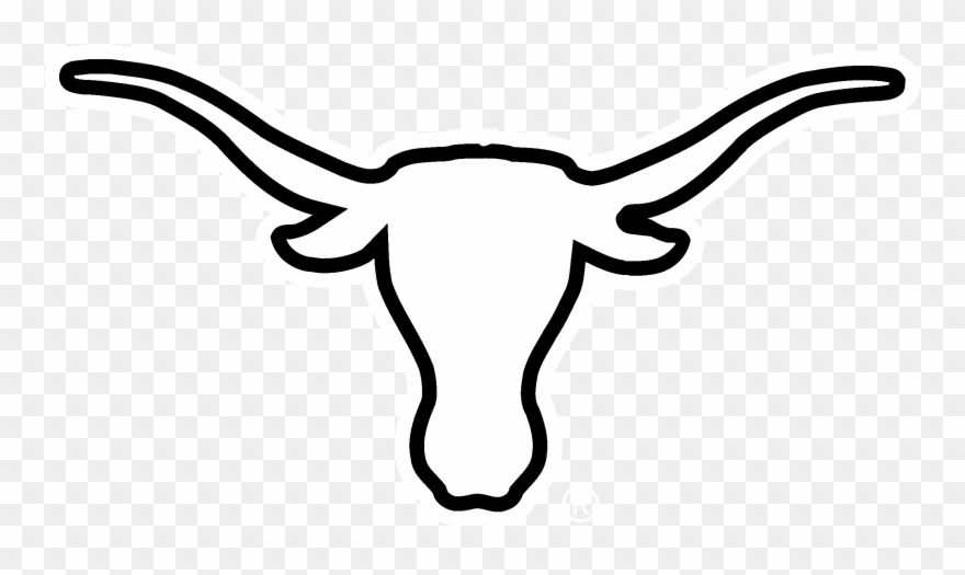 Texas Longhorns Logo Png - Black And White Longhorn Logo Clipart