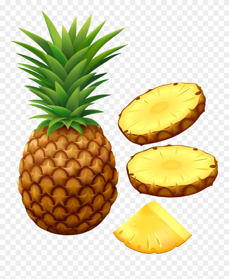 Food Clipart Mineral - Real Pineapple Clip Art - Png Download