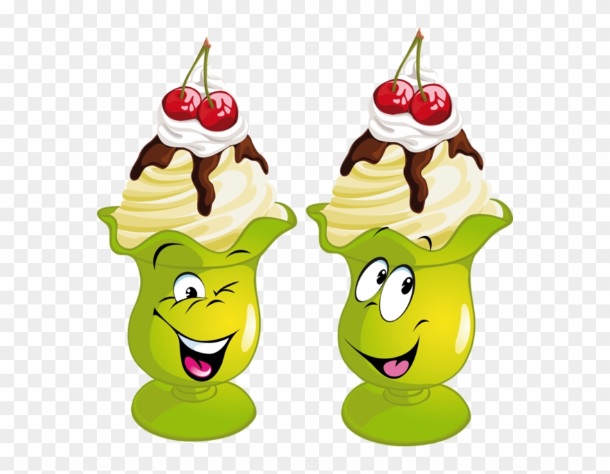 Glace,ice Cream Food Cartoon, Cute Cartoon, Cute Clipart, - Eisbecher Clipart - Png Download
