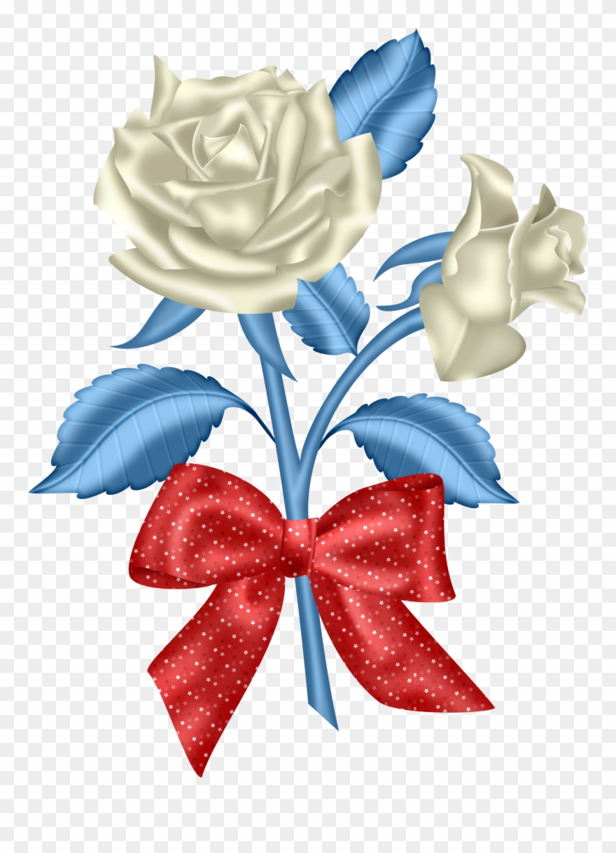 Blue Rose Clipart Red Rose - Png Download