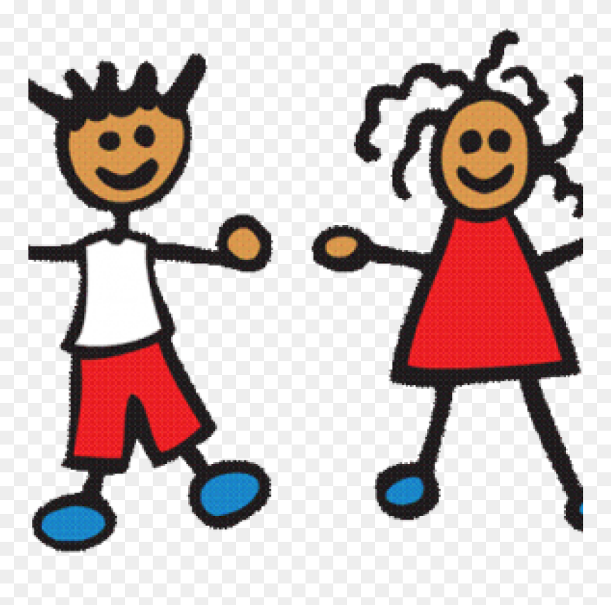 Preschool Clip Art Cropped Preschool Children Playing - Transparent