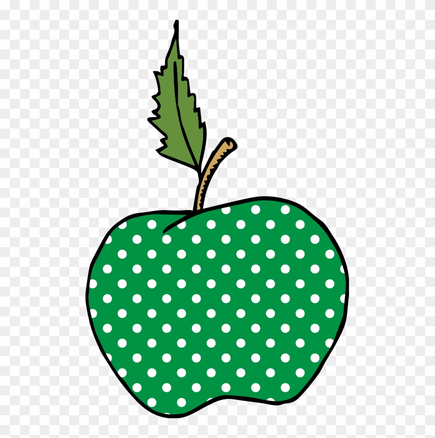 Clip Art School, Tes, Apples, Fruit, School, Green, - Polka Dot Pumpkin Svg - Png Download