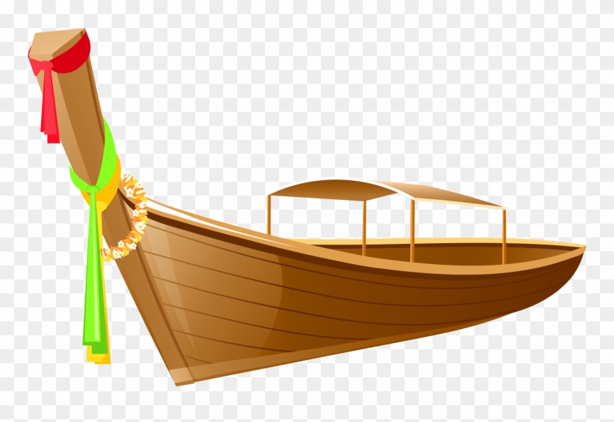 Boat In Thailand Clipart - Png Download