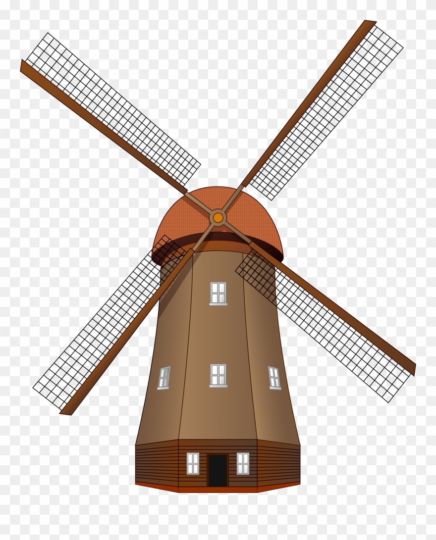 Windmill Large Png Clip Art Transparent Png
