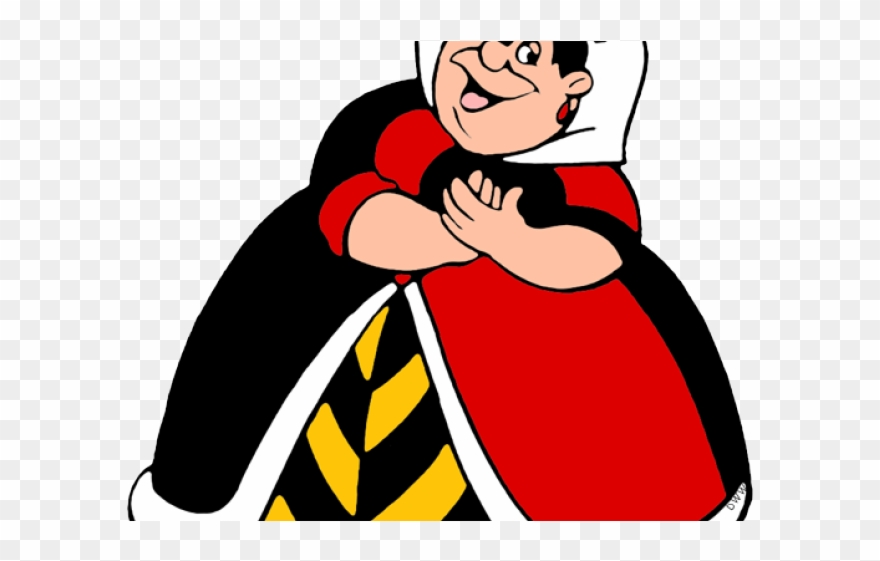 Queen Clipart Quenn - Alice In Wonderland Queen Of Hearts Cartoon - Png Download